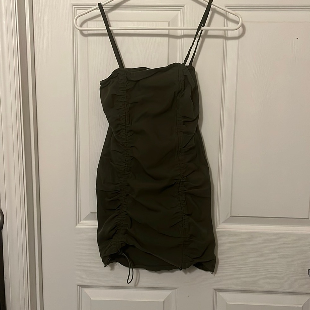 Mini scrunched dress